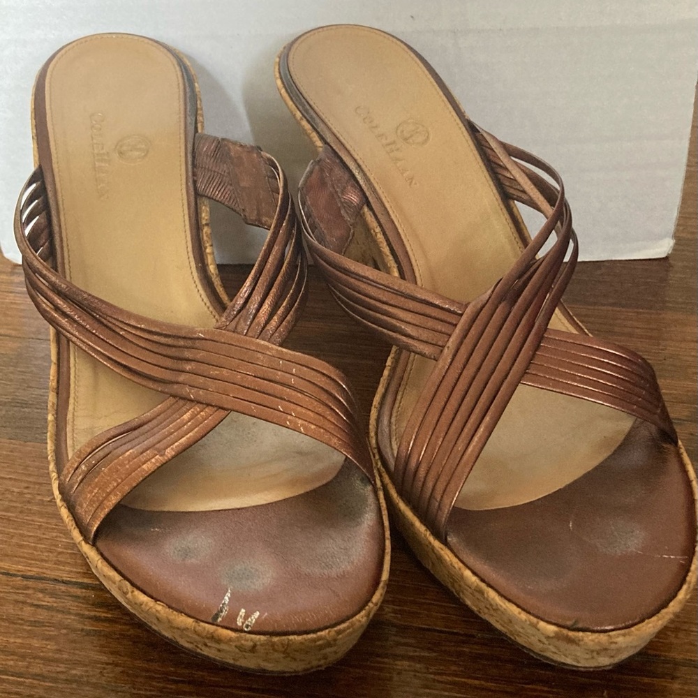 Cole Haan-Sandle Cork-Sole Heels